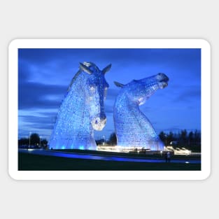 The Kelpies prints , Kelpies canvas prints Sticker